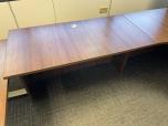 Used U-Shape Sit Stand Desk Set - Walnut Laminate - ITEM #:120385 - Img 5 of 8