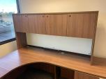 Used U-Shape Sit Stand Desk Set - Walnut Laminate - ITEM #:120385 - Img 8 of 8