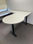 Used U-Shape Sit Stand Desk Set - ITEM #:120389 - Img 2 of 5