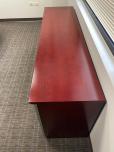 Used Credenza With Cherry Veneer Finish - Glass Doors - ITEM #:120390 - Img 3 of 7