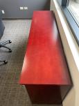 Used Credenza With Cherry Veneer Finish - Glass Doors - ITEM #:120390 - Img 6 of 7