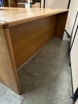 Used L-Shape Desk - Medium Oak Laminate - ITEM #:120392 - Img 7 of 7