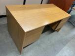 Used Desk - Medium Oak Laminate - ITEM #:120393 - Img 2 of 9