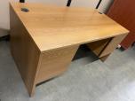 Used Desk - Medium Oak Laminate - ITEM #:120393 - Img 6 of 9