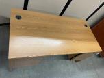 Used Desk - Medium Oak Laminate - ITEM #:120393 - Img 7 of 9