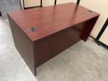 Used Desk - Mahogany - Double Drawers - ITEM #:120394 - Img 3 of 5