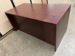 Used Desk - Mahogany - Single Drawer Assembly - ITEM #:120395 - Img 3 of 4