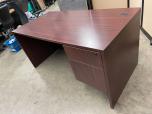 Used Desk - Mahogany - Single Drawer Assembly - ITEM #:120395 - Img 4 of 4