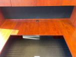 Used U-Shape Desk Set With Hutch - Cherry Laminate - ITEM #:120397 - Img 5 of 7