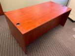 Used Desk - Cherry Laminate - Single Drawer - ITEM #:120399 - Img 2 of 4