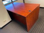 Used Desk - Cherry Laminate - Single Drawer - ITEM #:120399 - Img 4 of 4