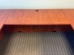 Used U-Shape Penisula Desk - Cherry Laminate - ITEM #:120400 - Img 3 of 5