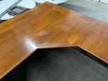 Jasper Desk U-Shape Executive Desk Set - Medium Wood Finish - ITEM #:120402 - Img 14 of 16