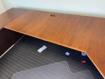 Jasper Desk U-Shape Executive Desk Set - Medium Wood Finish - ITEM #:120402 - Img 4 of 16