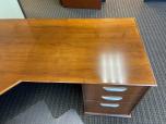 Jasper Desk U-Shape Executive Desk Set - Medium Wood Finish - ITEM #:120402 - Img 9 of 16