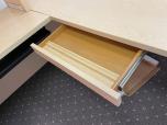 Used L-shape Desk With Hutch - Maple Laminate - ITEM #:120403 - Img 4 of 9