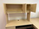 Used L-shape Desk With Hutch - Maple Laminate - ITEM #:120403 - Img 9 of 9