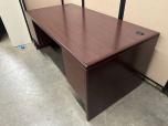 Used Hon Desk With Mahogany Laminate - ITEM #:120404 - Img 3 of 5