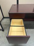 Used Hon Desk With Mahogany Laminate - ITEM #:120404 - Img 5 of 5