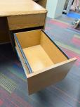 Used Oak Laminate Desk - Beveled Edge - ITEM #:120415 - Img 5 of 7