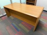 Used Oak Laminate Desk - Beveled Edge - ITEM #:120415 - Img 7 of 7