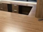 U-Shape Executive Desk Set with Hutch in Walnut Laminate - ITEM #:120419 - Img 7 of 8