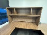Used U-Shape Desk With Hutch - Walnut Laminate - ITEM #:120419 - Img 6 of 8