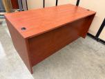 Used Desk - Cherry Laminate - Two Pedestals - ITEM #:120421 - Img 5 of 14