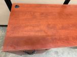 Used Credenza - Cherry Laminate - Two Pedestals - ITEM #:120422 - Img 3 of 10