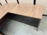 Performance L-Shape Desk with Pedestal, Walnut - ITEM #:120423 - Img 6 of 8