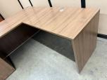 Performance L-Shape Desk with Pedestal, Walnut - ITEM #:120423 - Img 7 of 8