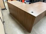 Performance L-Shape Desk with Pedestal, Walnut - ITEM #:120423 - Img 8 of 8