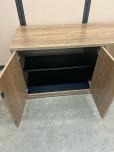 Used Credenza - Walnut Laminate - Black Handles - ITEM #:120426 - Img 6 of 9