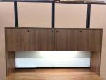 Used Hutch - Modern Walnut Laminate - Locking Doors - ITEM #:120427 - Img 1 of 8