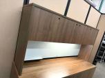 Used Hutch - Modern Walnut Laminate - Locking Doors - ITEM #:120427 - Img 4 of 8