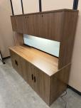 Used Hutch - Modern Walnut Laminate - Locking Doors - ITEM #:120427 - Img 7 of 8