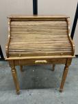 Small Oak Rolltop Secretary Desk - ITEM #:120431 - Img 1 of 5