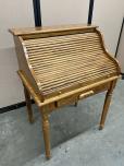 Small Oak Rolltop Secretary Desk - ITEM #:120431 - Img 2 of 5