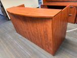 Cherry Laminate Reception Desk with Pedestals - ITEM #:120445 - Img 3 of 4