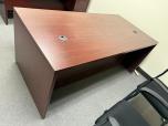 Hon 3-Piece Desk Set with Credenza and Bookcase - Mahogany - ITEM #:120448 - Img 2 of 7