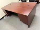 Hon 3-Piece Desk Set with Credenza and Bookcase - Mahogany - ITEM #:120448 - Img 3 of 7