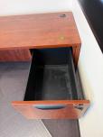 71" Wide Cherry Laminate Credenza Desk with File Pedestals - ITEM #:120449 - Img 6 of 6