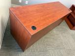 71-inch Cherry Laminate Double Pedestal Desk / Credenza - ITEM #:120458 - Img 3 of 3
