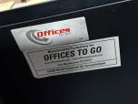 Mahogany Laminate Executive Desk Set with Credenza and Hutch - ITEM #:120459 - Img 11 of 12