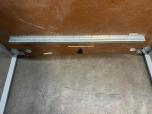 Modern 60x30 Office Desk, White Laminate with Silver O-Legs and Monitor Stand - ITEM #:120462 - Img 5 of 6