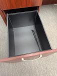 Cherry Laminate L-Shaped Desk with Hutch - ITEM #:120465 - Img 5 of 6