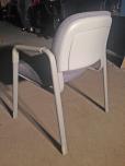 Side chair with grey fabric and grey frame - ITEM #:140003 - Thumbnail image 3 of 3