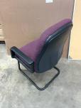 Used Guest Chairs With Maroon Fabric And Black Trim High Back - ITEM #:140054 - Thumbnail image 3 of 3