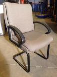 Cannon Guest Chair - Tannish Fabric - Black Frame - ITEM #:140058 - Img 1 of 2