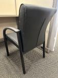 Used Guest Chair - Black Vinyl Seat And Back - ITEM #:140060 - Img 3 of 4